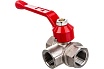 Шаровой трехходовой кран Valtec тип Т 1/2 вн.-вн.-вн. VT.361.N.04