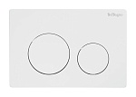Кнопка смыва BelBagno BB-03C-BL белый глянец