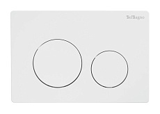 Кнопка смыва BelBagno BB-03C-BL белый глянец