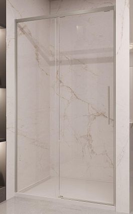 Душевая дверь Vincea Стелла (Stella) VDS-1ST120CLBN 120x200 брашированный никель, прозрачная