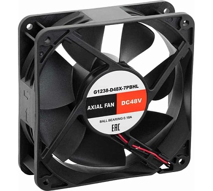 Осевой вентилятор SILART 120x120x38, 48 VDC, подшипник качения G1238-D48X-7PBHL
