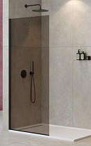 Душевая перегородка Cezares LIBERTA-L-1-TB-80-BR-NERO 80x195 бронза, профиль черный