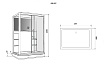 Душевая кабина Grossman GR227R 90x120, черный, R