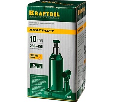 Гидравлический бутылочный домкрат 10т, 230-456мм, Kraftool Kraft-Lift 43462-10_z01