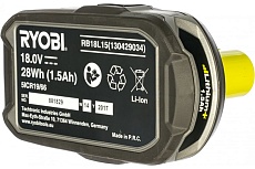 Аккумулятор Ryobi ONE+ RB18L15 (18 В; 1,5 А*ч; Li-ion) 5133001905