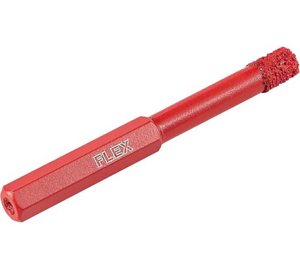Алмазное сверло для сухого сверления (8х80х30 мм) Flex DD-DRY D8x30 HEX 386294