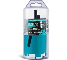 Коронка алмазная сегментная 82x63 мм, М16, с хвостовиками HEX, SDS-plus, по бетону, в тубе METALLICA Optima 902097