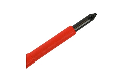 Отвертка крестовая диэлектрическая STEKKER pz 1x80 мм, sde-pz1-80 49617