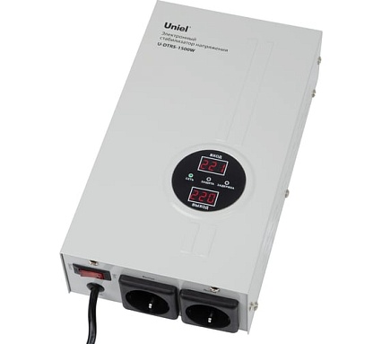 Стабилизатор напряжения ультратонкий Uniel U-DTRS-1500W UL-00010578