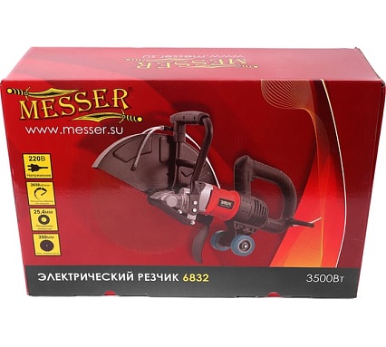Электрический бетонорез Messer 6832 3.5 кВт, диск 350 мм, глубина реза до 155 мм 10-46-832