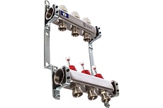 Коллектор из нержавеющей стали с расходомерами 3 вых. STOUT SMS 0917 000003