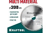 Диск пильный по алюминию Kraftool Multi material 200x30 мм, 60Т 36953-200-30
