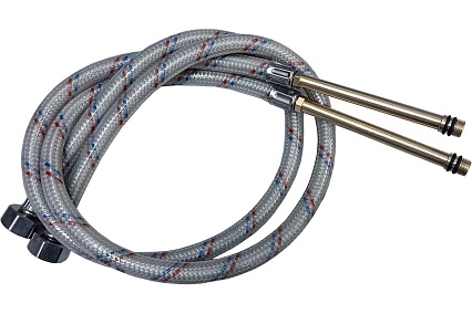 Гибкая подводка для смесителей ЦС штуцер 106/100 мм, 1/2”хM10 L-60 см, пакет, уп. пара ГП002273