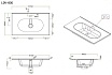 Раковина BelBagno LOV-800-LVB 80 см