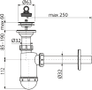 Сифон для раковины Alcaplast A410