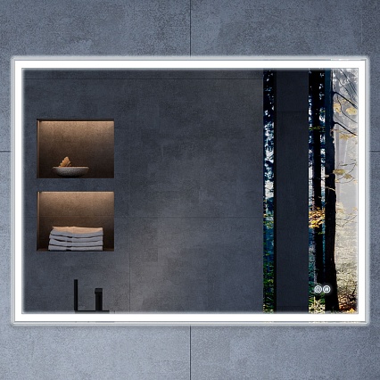 Зеркало Vincea VLM-3VN1007-2 100x70 см, сенсорный выключатель, диммер, антипар Зеркало Vincea VLM-3VN1007-2 100x70 см, сенсорный выключатель, диммер, антипар