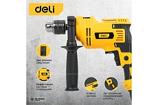 Сетевая ударная дрель Deli DL-CZ13-E1 13 мм/650 ВТ 102958