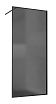 Душевая перегородка Vincea Walk-In VSW-1HP900GFB 90x200 черный матовый, матовое тонированное