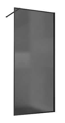 Душевая перегородка Vincea Walk-In VSW-1HP900GFB 90x200 черный матовый, матовое тонированное