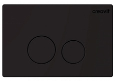 Кнопка смыва Creavit Terra GP9002.01 черный матовый