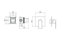 Смеситель для душа Aquatek Лира AQ1466MB черный матовый