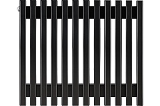 Вертикальный радиатор c боковым подключением, ARBIOLA Compact H 600-63-12 HWN, RAL 9005 матовый черный 303888