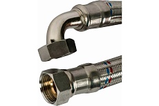 Подводка усиленная Millennium Гигант 3/4&quot;, угловая, 40 см, гайка/гайка PGUF34040