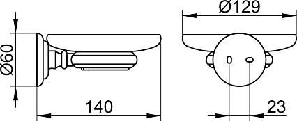 Мыльница Keuco Astor 2155019000