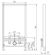 Инсталляция для биде Aquatek Standart INSB-0000001