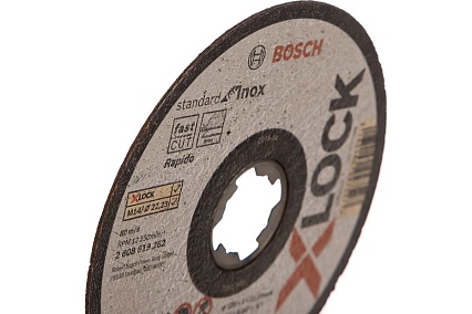 Отрезной диск по нержавеющей стали X-LOCK (125x1x22.2 мм) Bosch 2608619262