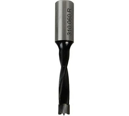 Сверло присадочное глухое 6x57x10 мм, для ЛДСП, правое WOODWORK 310.060.R