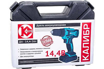 Аккумуляторная дрель-шуруповерт Калибр ДА-14,4-2А+ 00000071065