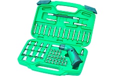 Набор бит и головок с отверткой-держателем 60шт Sata 09324