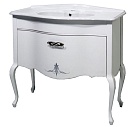 Тумба с раковиной Caprigo Bourget 90 см bianco alluminio