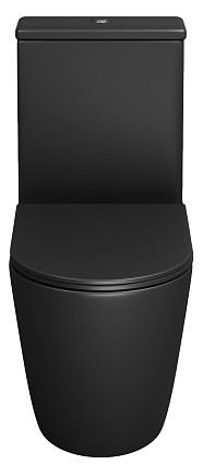 Унитаз-компакт Grossman Color GR-4480BMS безободковый, черный матовый
