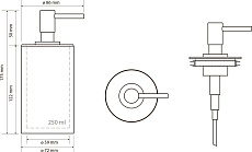 Дозатор жидкого мыла Bemeta Gamma 145709324