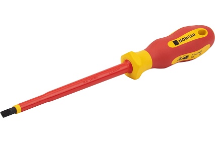 Шлицевая диэлектрическая отвертка Norgau 6,5x150 мм, тип N171-6,5x150 067062265