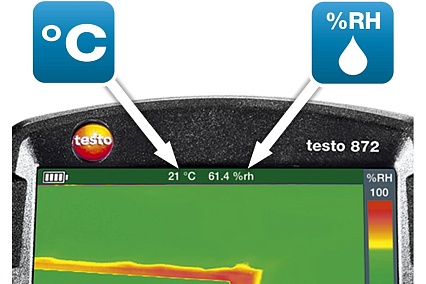 Тепловизор Testo 872 комплект с термогигрометром 605i 0560 8724