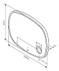 Зеркало Am.Pm Func 100 см, с подсветкой, косм.зеркалом M8FMOX1003SA
