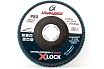 Круг лепестковый торцевой КЛТ Р80, X-lock, 125 мм, конический Альфадиск 5276