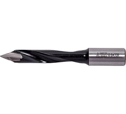 Сверло сквозное 8х70 мм, хв-к 10 мм, R Deltatools 06-0084