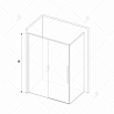 Душевой уголок RGW Stilvol SV-42-B 100x80 черный, прозрачное