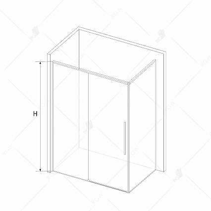 Душевой уголок RGW Stilvol SV-42-B 100x80 черный, прозрачное