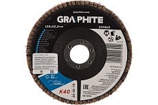 Круг шлифовальный лепестковый (125x22.2 мм; K40) Graphite 57H841