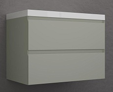 Тумба с раковиной Style Line Манхэттен 80 см олива