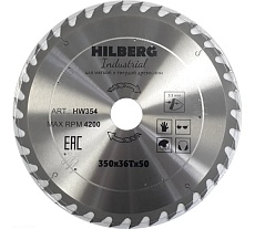 Диск пильный по дереву Industrial (350х50 мм; 36Т) Hilberg HW354