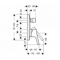 Смеситель для душа Hansgrohe Talis S 72405000