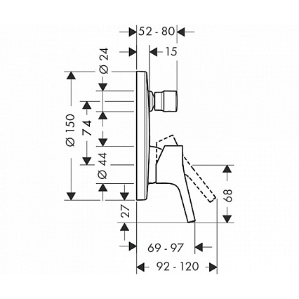 Смеситель для душа Hansgrohe Talis S 72405000