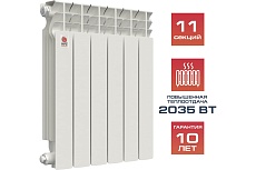 Алюминиевый радиатор Невинномысский радиаторный завод ЛЮКС 500/100 11 секций, 2035 Вт 55882