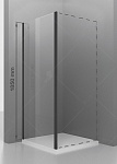 Боковая стенка RGW Z-050-1B 100x185 черный, прозрачная